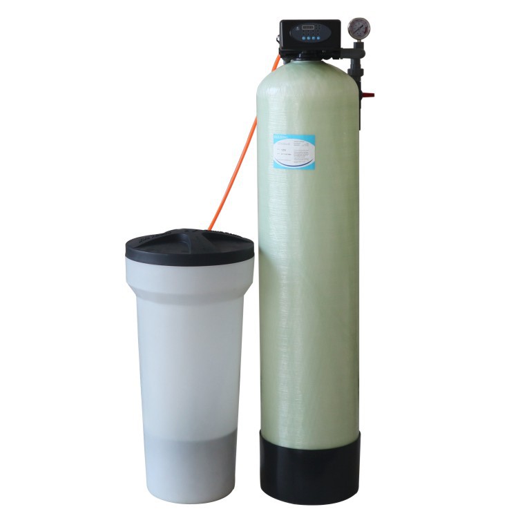 大型软化水处理设备地下水井水工业锅炉水垢树脂软化商用软水机（1吨软化水手动）
